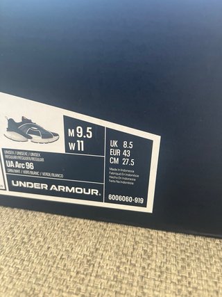 Zapatillas Under Armour Arc 96 Negras/Verdes