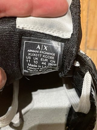 Zapatillas Armani Exchange AX Negras Blancas