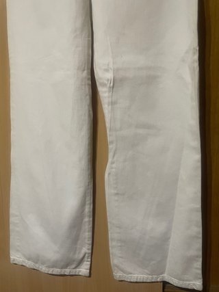 Pantalones anchos Bershka blancos Talla M