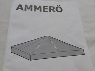 (6) Lona toldo cenador IKEA 3x3 m AMMERO