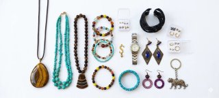 Lote 1.7kg Joyas/bisuteria: Plata, Marcas, mineral