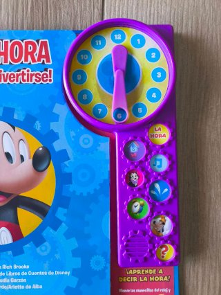 Libro MICKEY Y MINNIE MOUSE CLOCK