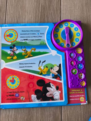 Libro MICKEY Y MINNIE MOUSE CLOCK