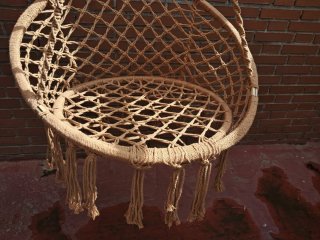 Silla Colgante Beige columpio interior exterior