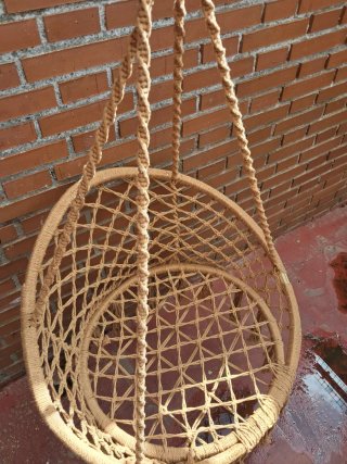 Silla Colgante Beige columpio interior exterior