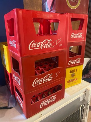 Cajas de Refresco Coca-Cola Plástico