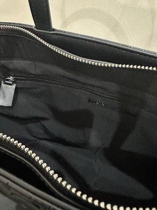 Borsa Armani Exchange Nera Logo Embossato