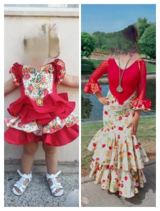 Traje Flamenca Madre e Hija