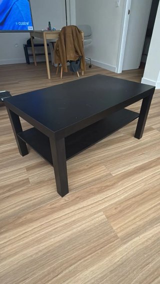 Mesa de centro Ikea negra