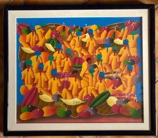 Quadro con cornice 71x61 cm