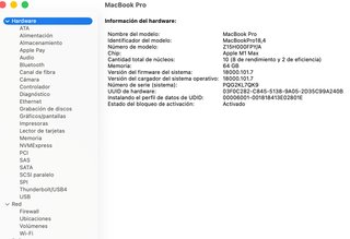 MacBook Pro 2021 M1 MAX 64GB RAM 8TB SSD