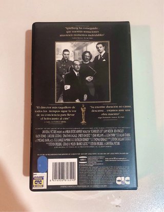 Película VHS La Lista de Schindler