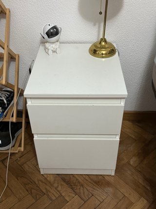 2 Mesas de noche IKEA MALM blanca