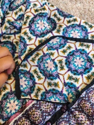 Vestido artesanal talla 50