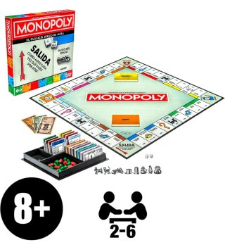 JUEGO DE MESA "MONOPOLY CLÁSICO". (Hasbro).