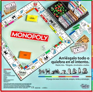 JUEGO DE MESA "MONOPOLY CLÁSICO". (Hasbro).