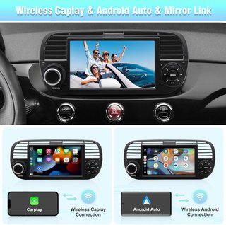 NUEVO! (160€) Radio Android13 Fiat 500 (2007-2015)