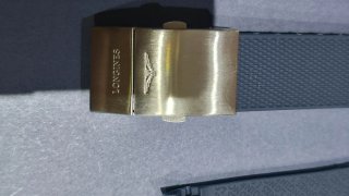 Correa Caucho Longines 21mm Hydroconquest Azul
