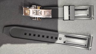 Correa Tissot Caucho Negra 20mm