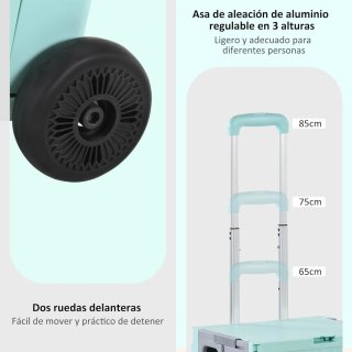 Carrito de Compras Plegable con Ruedas