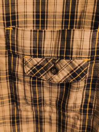 Camisa cuadros manga larga con detalles originales