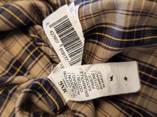 Camisa cuadros manga larga con detalles originales