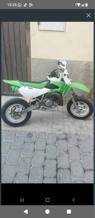 Kawasaki Motocross Verde/Blanco