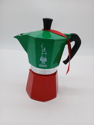 Bialetti - Moka Express Italian Collection: Icónica Cafetera Italiana para Espresso, Auténtico Café Italiano, 6 Tazas (250 ml),