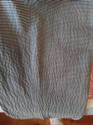 Pantalón Mango Talla 40 Rayas azul/Blanco