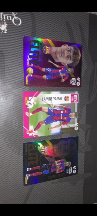 Lote 3 Cromos Lamine Yamal Panini Elite