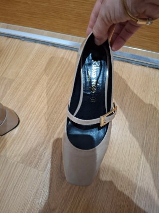 Zapatos Rebecca Hope London Beige Talla 38