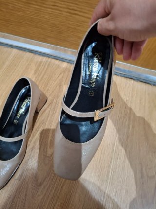 Zapatos Rebecca Hope London Beige Talla 38