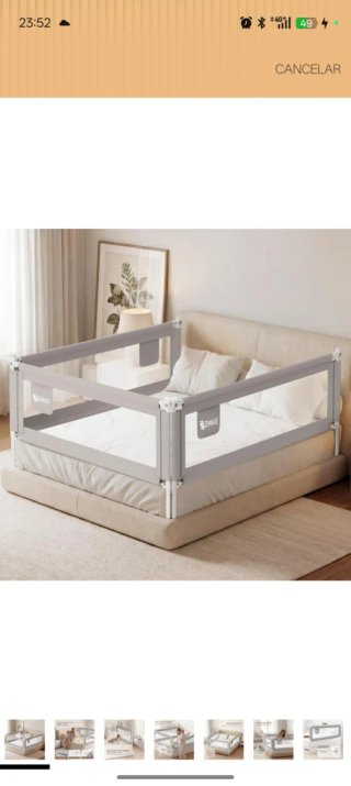 Barandillas para cama 190 cm