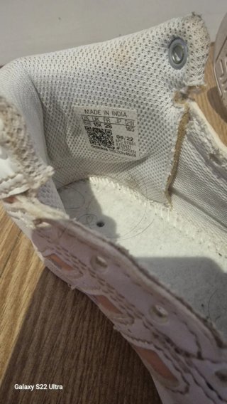 Zapatillas Adidas Niña Blancas y Doradas n°28
