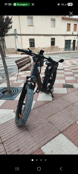 Bicicleta Eléctrica Fat Bike Negra Muy pocos kilóm