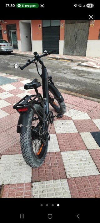 Bicicleta Eléctrica Fat Bike Negra Muy pocos kilóm