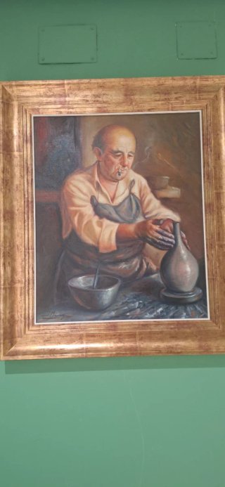 Cuadro El Alfarero óleo sobre lienzo