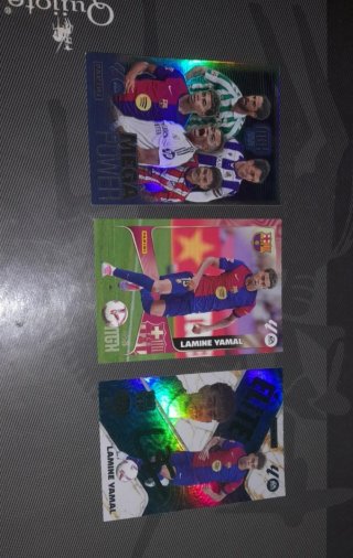 Lote 3 Cromos Lamine Yamal Megacraks 24/25