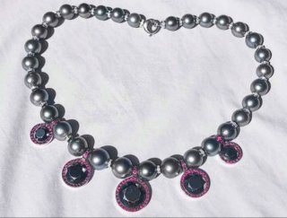 GRAN REGALO DUA MADRE - COLLAR PERLAS Y DIAMANTES