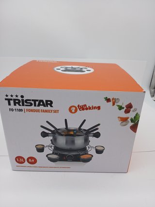 Tristar FO-1109 Olla eléctrica Multifuncional para Fondue de Queso, Chocolate o Aceite, Volumen 1.3 litros, 1400 W, Carcasa de A