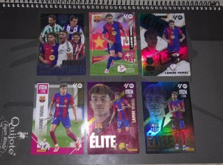 Lote 6 cromos Lamine Yamal Mega Power Élite