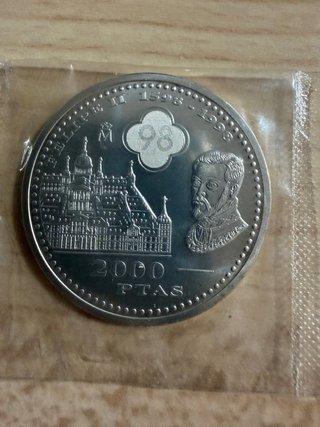 2 Monedas 2000 Ptas Juan Carlos I 1997 y 98