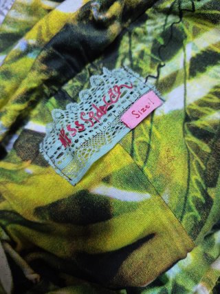 Mono estampado tropical talla L palabra de honor