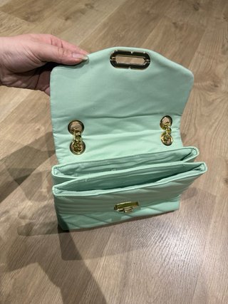 Bolso turquesa acolchado Primark