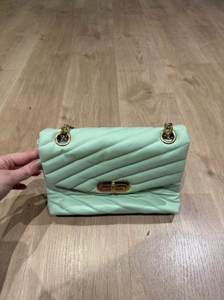 Bolso turquesa acolchado Primark