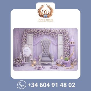 Alquiler Sillón Trono Quinceañera Rapunzel
