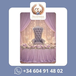Alquiler Sillón Trono Quinceañera Rapunzel