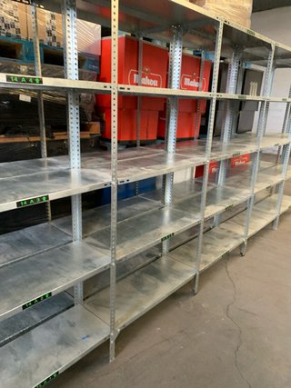Estantería metálica 5 baldas 90x35 x200