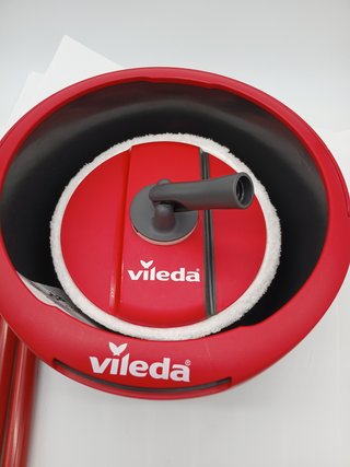 Vileda Spin & Clean Sistema di Lavaggio, Rosso e Nero, 335 x 176 x 343 mm