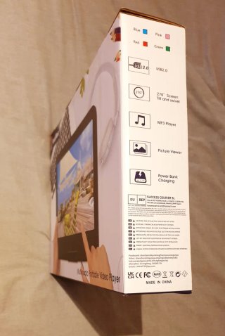 ★Reproductor DVD portátil LED 14,1 pulgadas 5000mA